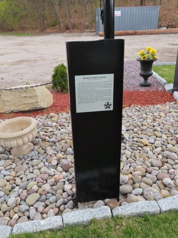 World War II Ends Marker. Click for full size. World War II Ends Marker image. Click for full size.
