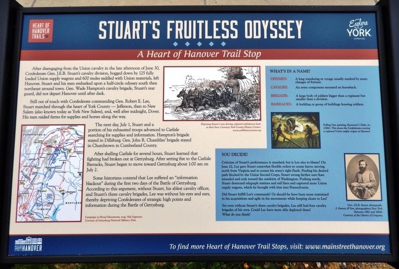 Stuart's Fruitless Odyssey Marker image. Click for full size.