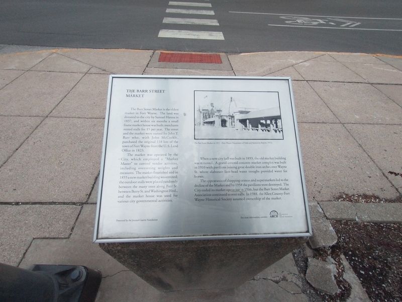 The Barr Street Market Marker. Click for full size. The Barr Street Market Marker image. Click for full size.