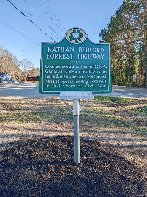 Nathan Bedford Forrest Highway Marker. Click for full size. Nathan Bedford Forrest Highway Marker image. Click for full size.