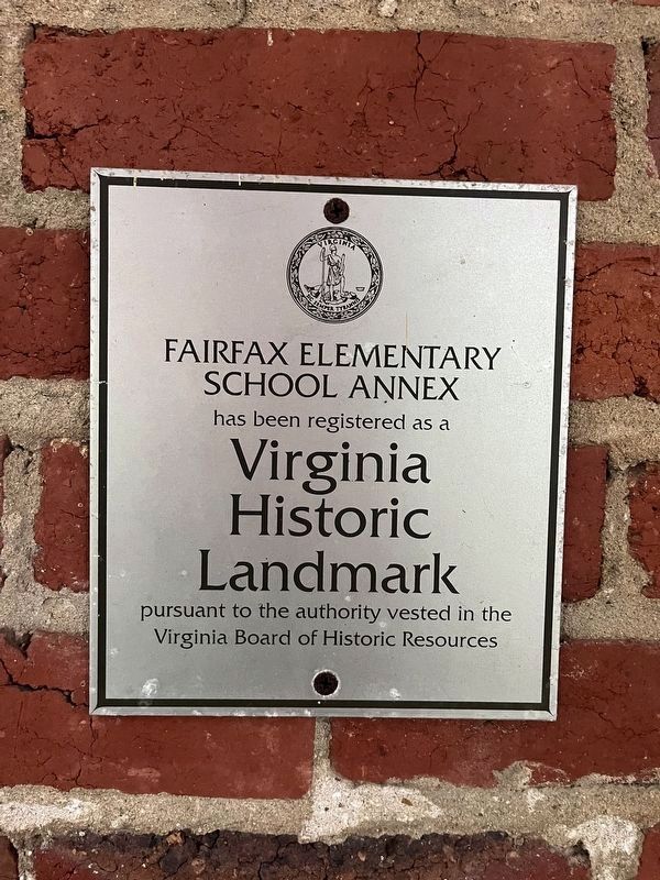 Virginia Historic Landmark plaque for the building. Click for full size. Virginia Historic Landmark plaque for the building image. Click for full size.