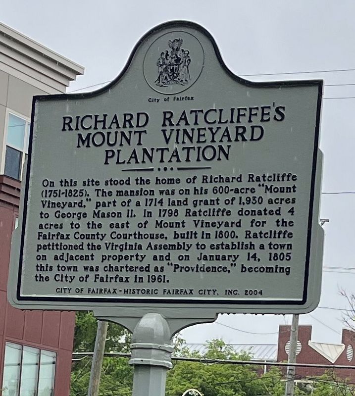 Richard Ratcliffe's Mount Vineyard Plantation Marker image. Click for full size.