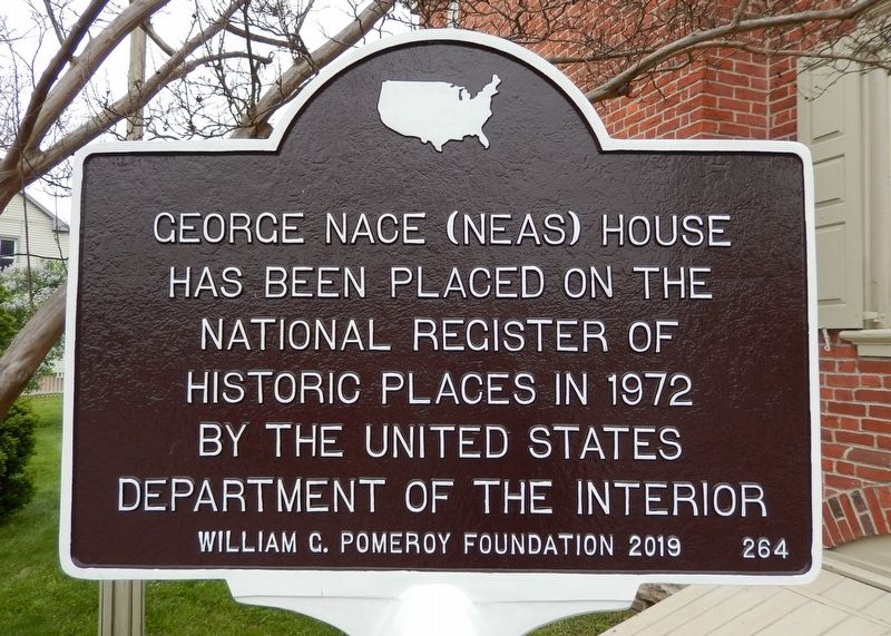 George Nace (Neas) House Marker image. Click for full size.