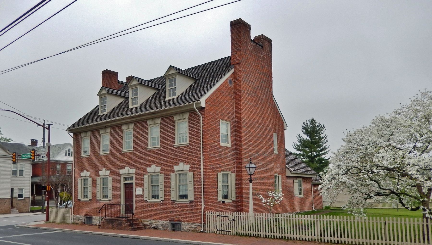 George Nace (Neas) House (<i>southeast elevation</i>) image. Click for full size.