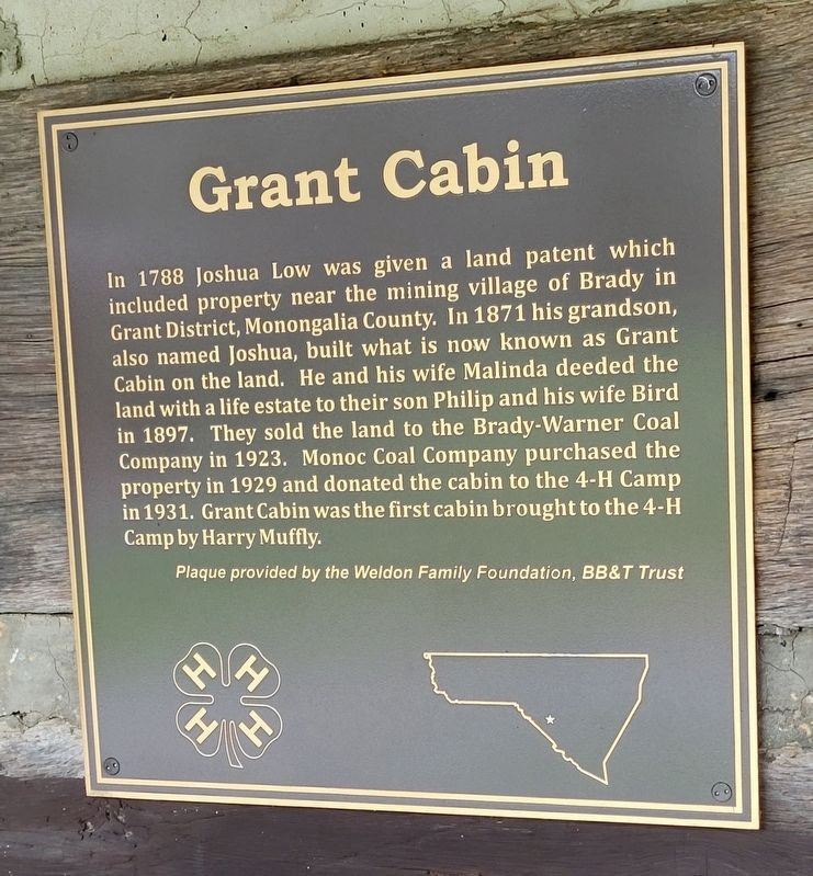 Grant Cabin Marker image. Click for full size.