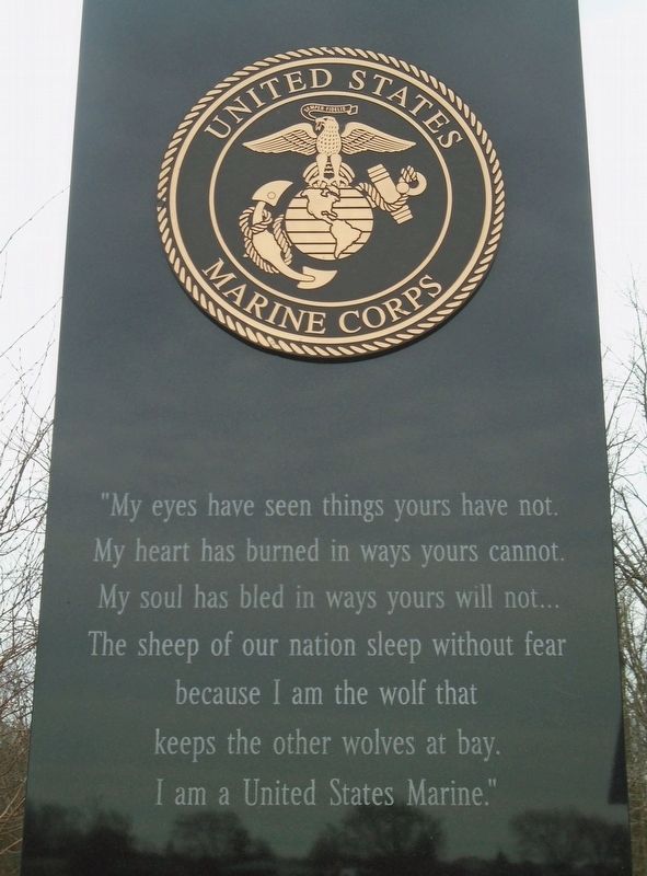 Veterans Memorial - US Marine Corps image. Click for full size.