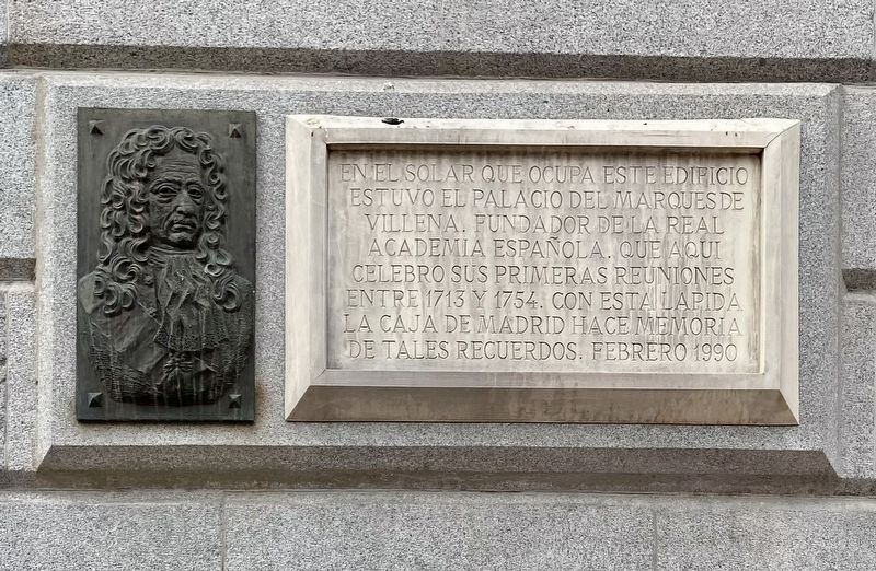 Real Academia Espa�ola / Royal Spanish Academy Marker image. Click for full size.
