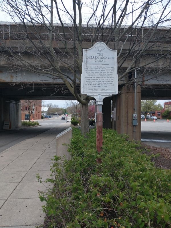 The Wabash And Erie Canal Marker. Click for full size. The Wabash And Erie Canal Marker image. Click for full size.