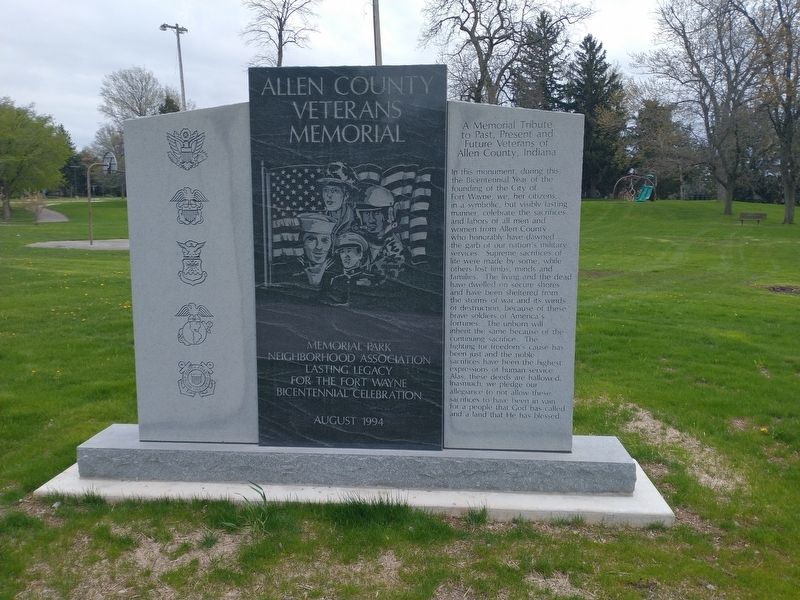 Allen County Veterans Memorial. Click for full size. Allen County Veterans Memorial image. Click for full size.