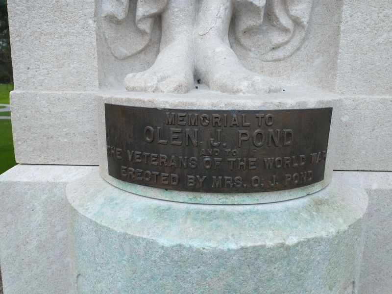 Olen J. Pond Memorial. Click for full size. Olen J. Pond Memorial image. Click for full size.