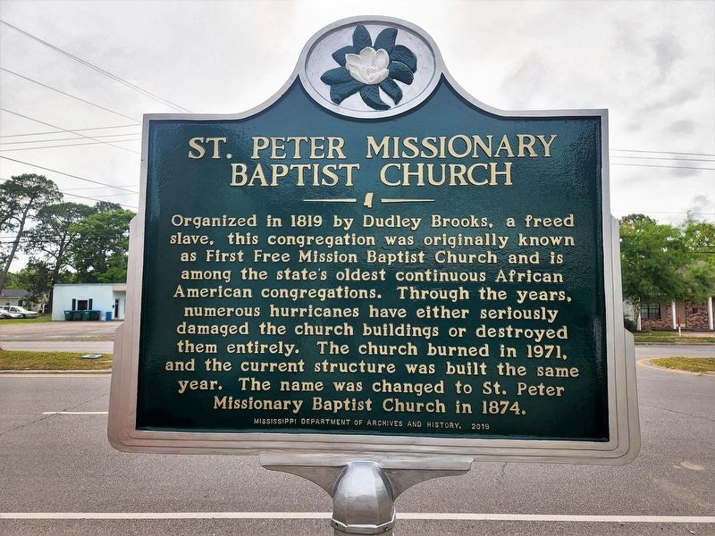 St. Peter Missionary Baptist Church Marker image. Click for full size.