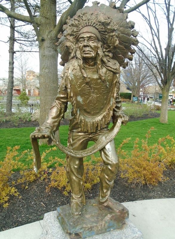 Chief Clinton Rickard Statue image. Click for full size.