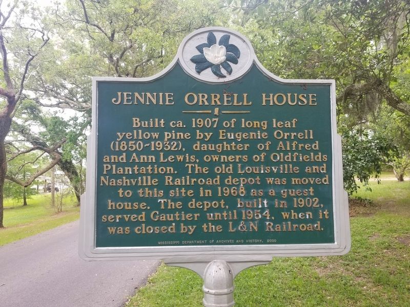 Jennie Orrell House Marker. Click for full size. Jennie Orrell House Marker image. Click for full size.