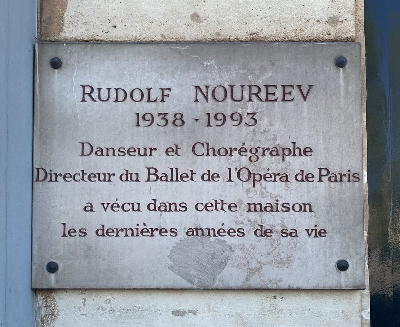 Rudolf NOUREEV / Rudolph Nureyev Marker. Click for full size. Rudolf NOUREEV / Rudolph Nureyev Marker image. Click for full size.