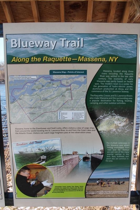 Blueway Trail Marker image. Click for full size.