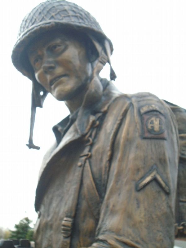 Charles N. DeGlopper Statue Detail image. Click for full size.