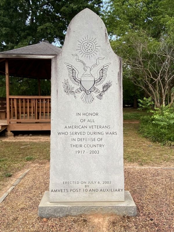 In Honor of all American Veterans Marker image. Click for full size.