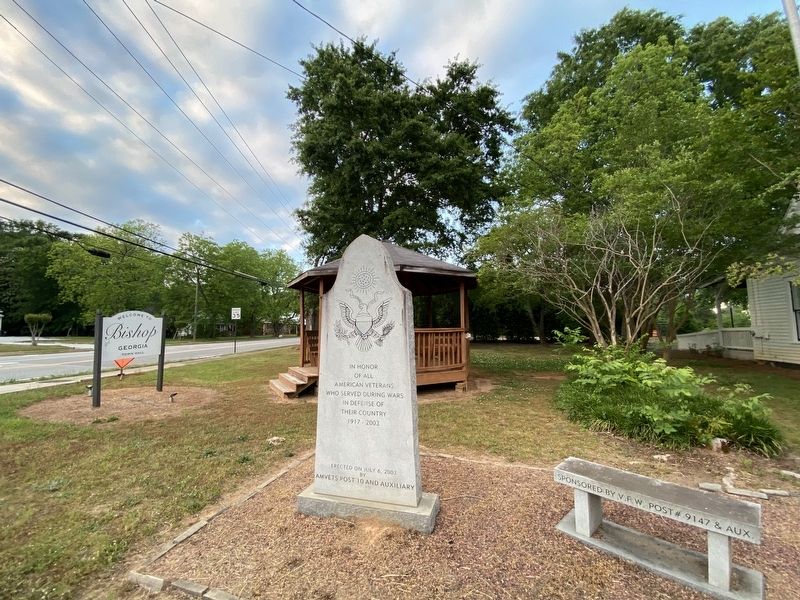 In Honor of all American Veterans Marker image. Click for full size.