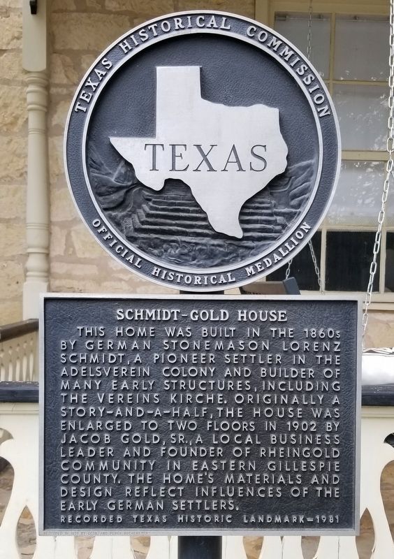 Schmidt-Gold House Marker image. Click for full size.