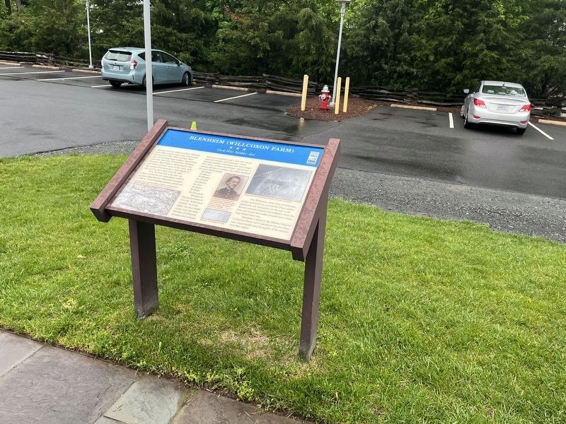 Blenheim (Willcoxon Farm) Marker. Click for full size. Blenheim (Willcoxon Farm) Marker image. Click for full size.