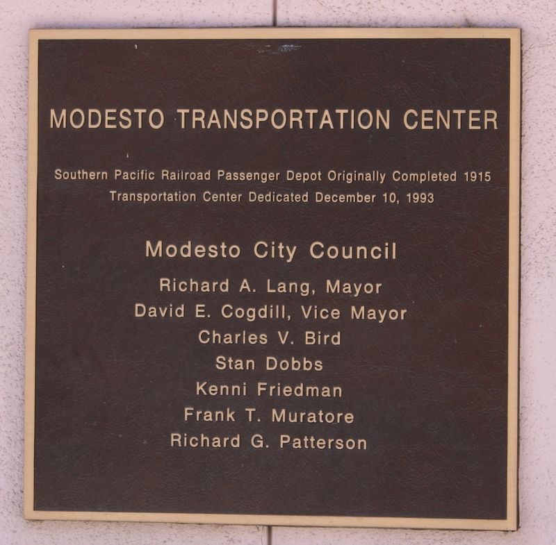 Southern Pacific Railroad Passenger Depot Marker image. Click for full size.