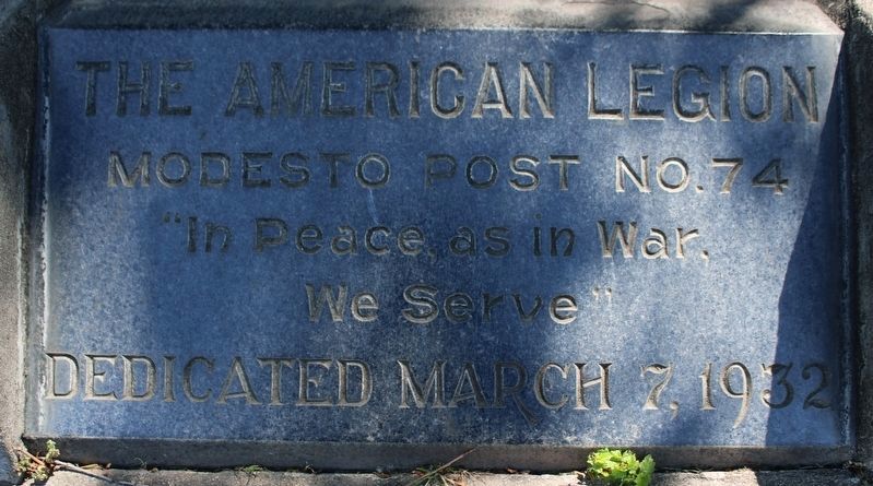 American Legion Dedication below the marker image. Click for full size.