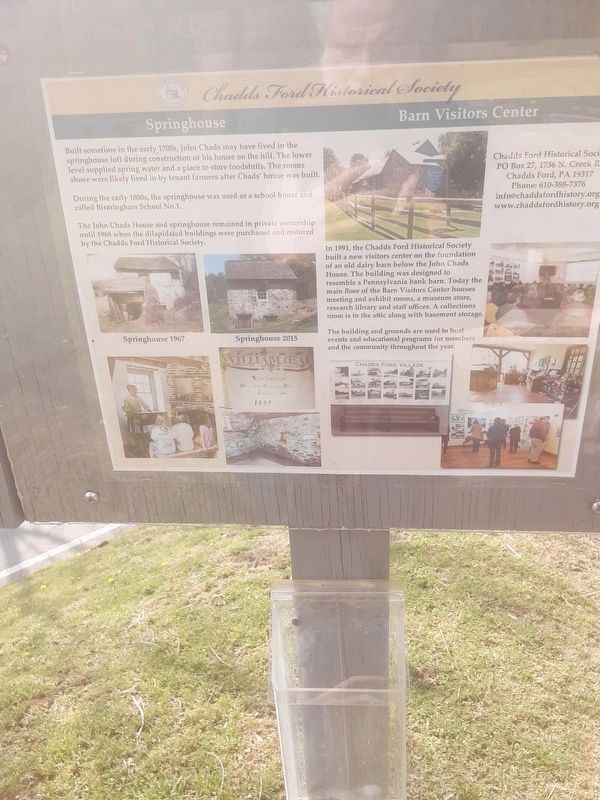 Chadds Ford Historical Society Marker image. Click for full size.