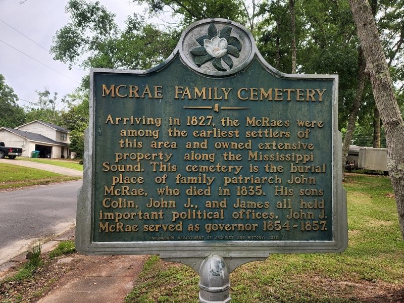 McRae Family Cemetery Marker image. Click for full size.
