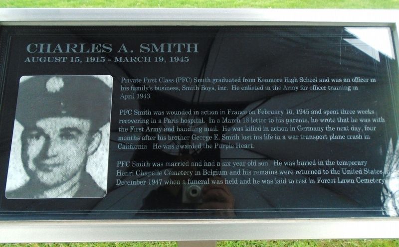 Charles A. Smith Marker image. Click for full size.