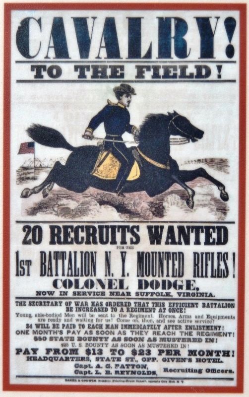 Marker detail: Recruiting Poster image. Click for full size.