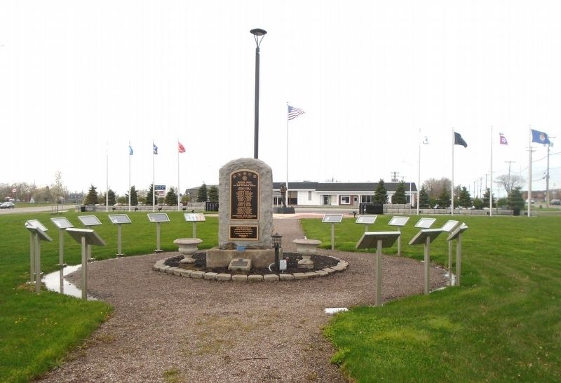 Monument and Markers at the DeGlopper Memorial image. Click for full size.