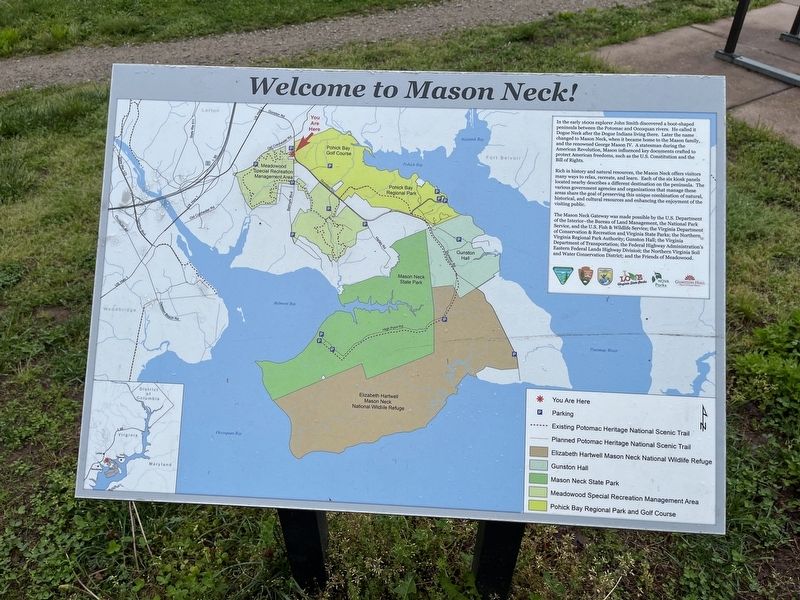 Welcome to Mason Neck! Marker image. Click for full size.
