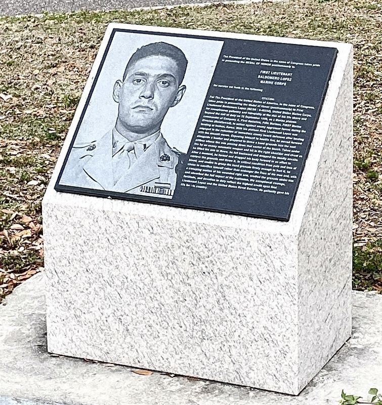 First Lieutenant Baldomero Lopez Marker image. Click for full size.