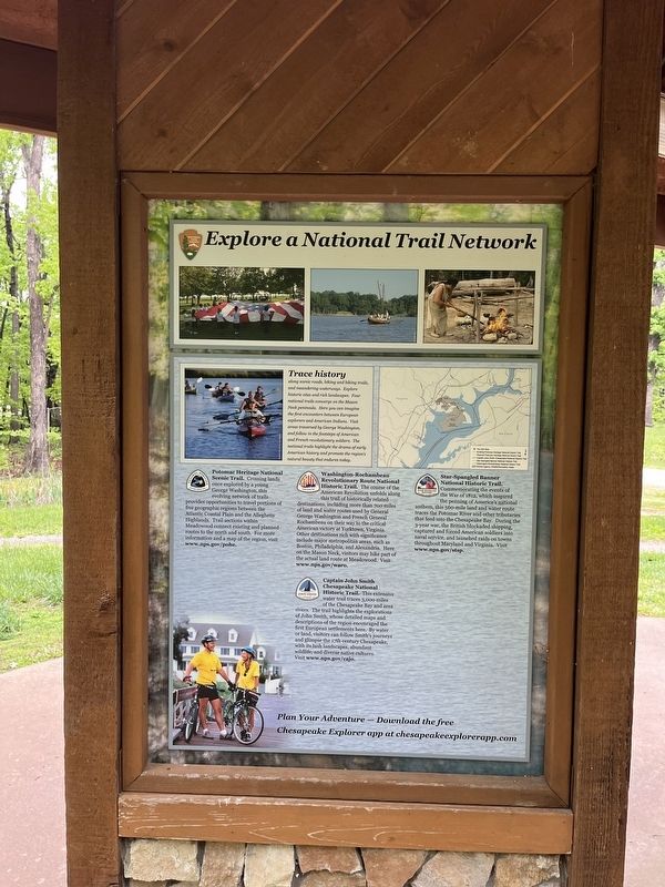 Explore a Trail Network side of the marker image. Click for full size.