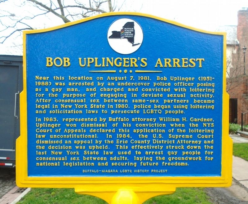 Bob Uplinger's Arrest Marker image. Click for full size.