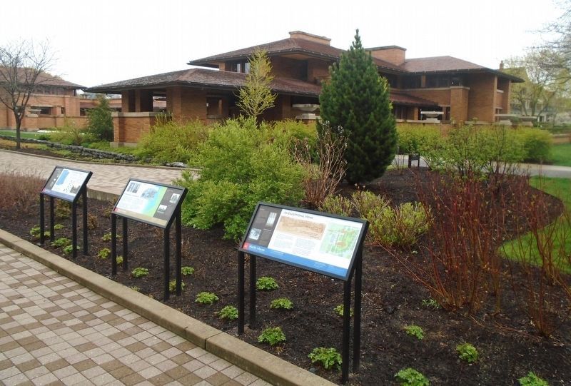 The Martin House and Markers image. Click for full size.
