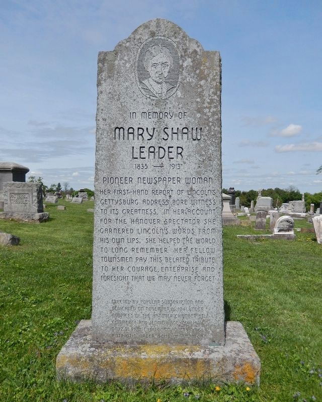 Mary Shaw Leader Marker image, Touch for more information