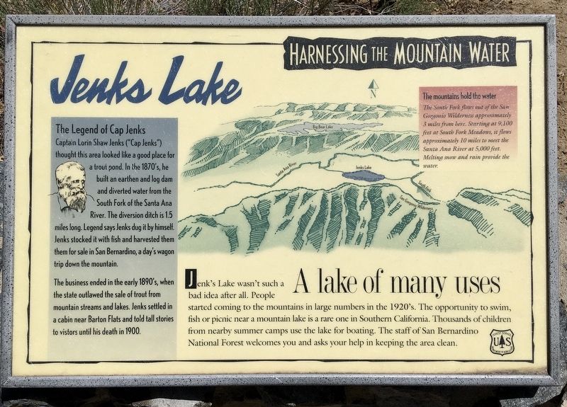 Jenks Lake Marker image. Click for full size.