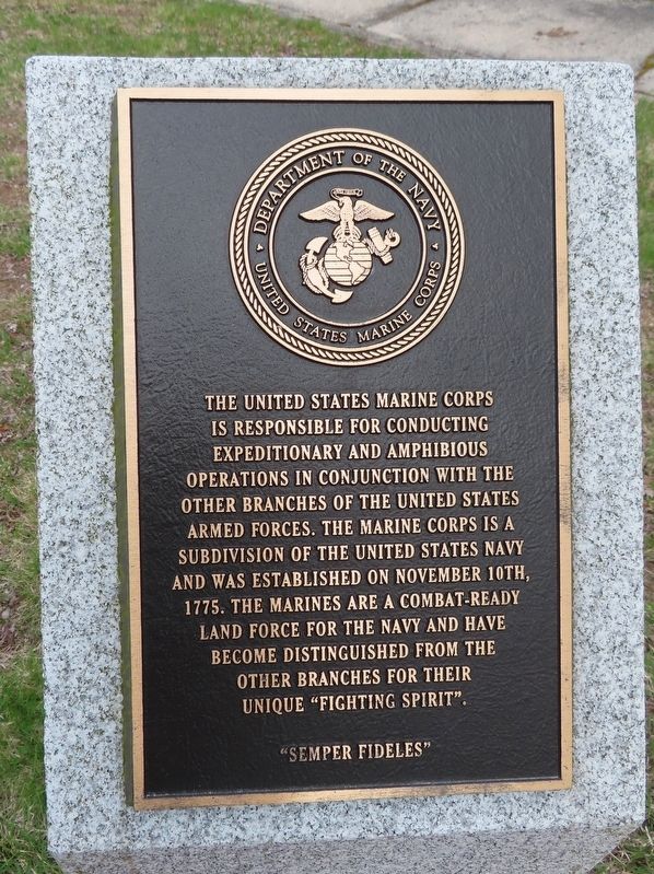 United States Marine Corps Marker image. Click for full size.