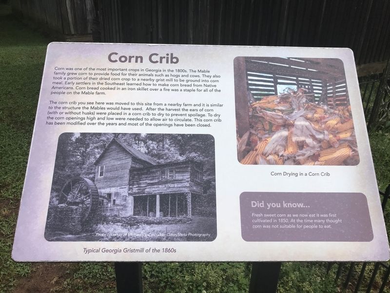 Corn Crib Marker image. Click for full size.