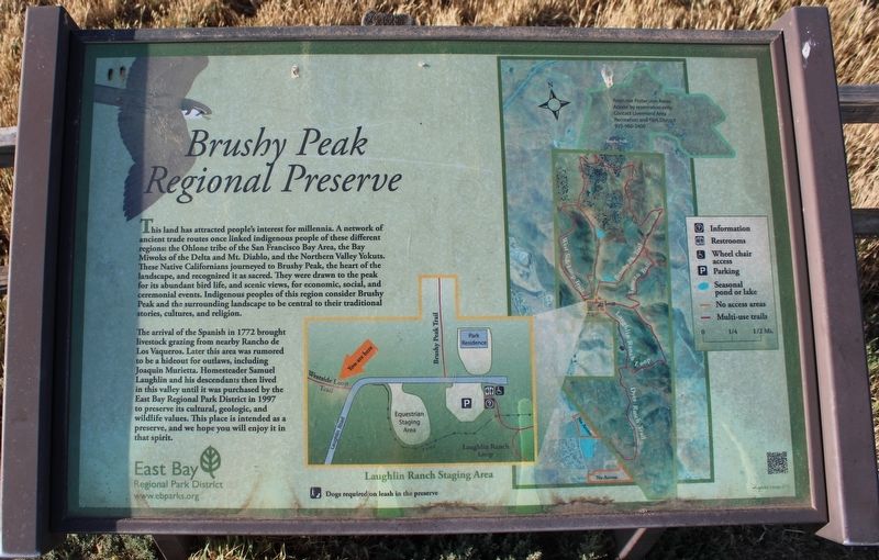Brushy Peak Regional Preserve Marker image. Click for full size.