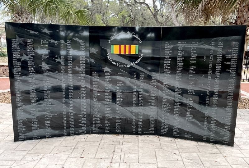 Hillsborough County Vietnam Veterans Memorial image. Click for full size.