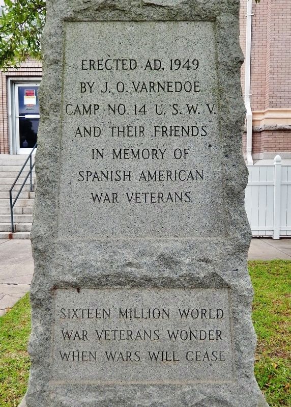 Spanish American War Veterans Memorial image. Click for full size.