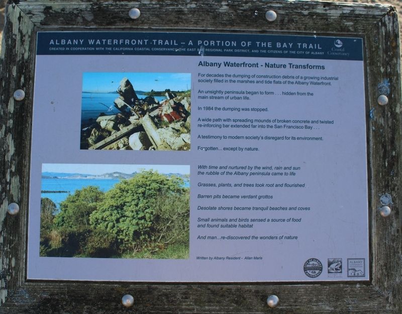 Albany Waterfront - Nature Transforms Marker image. Click for full size.