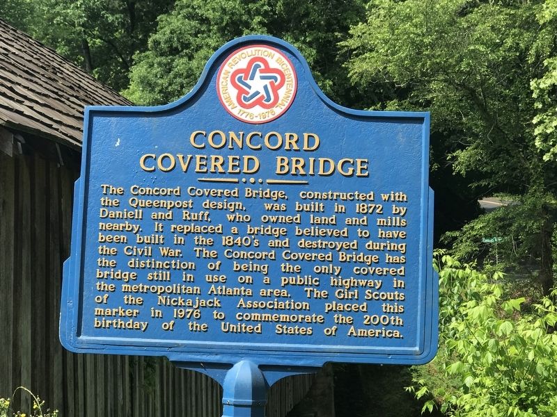 Concord Covered Bridge Marker image. Click for full size.