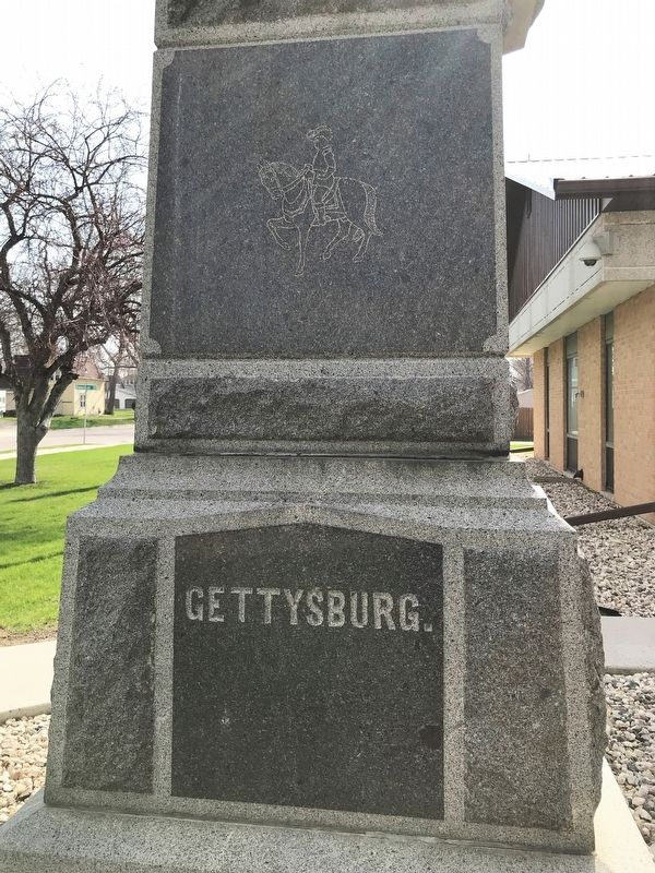 Gen. A. A. Humphrey Post Marker, west side image. Click for full size.