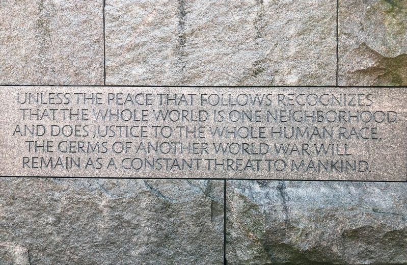 FDR Memorial Quote image. Click for full size.