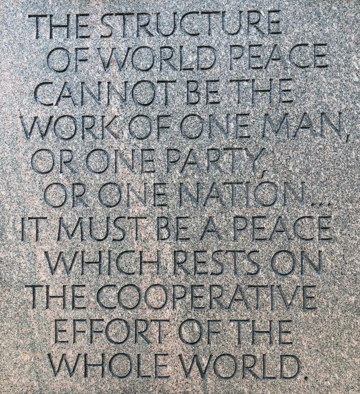 FDR Memorial Quote image. Click for full size.