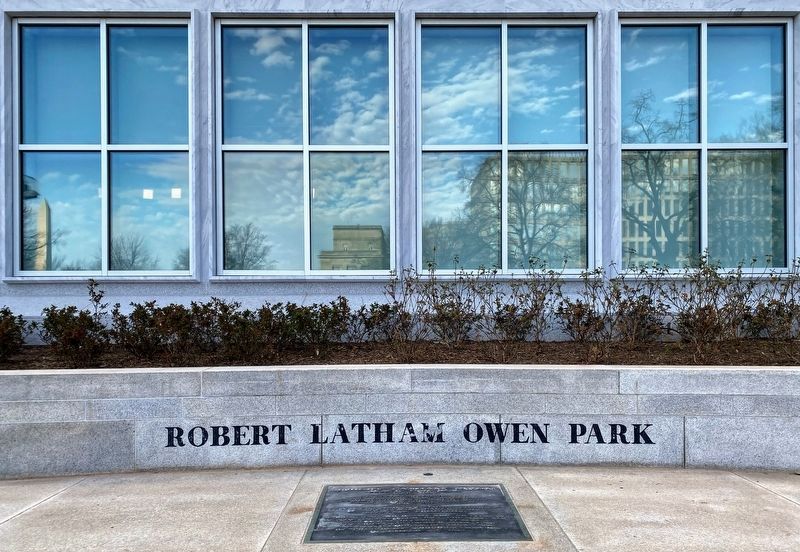 Robert Latham Owen Marker image. Click for full size.