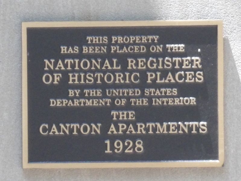 The Canton Apartments Marker image. Click for full size.